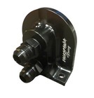 Billet Remote Oil Filter Relocation Mounting Bracket -10 AN Pressure Port 10AN