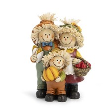 Fall Scarecrow Family Figurine Autumn Decoration