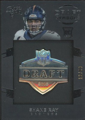 2015 PANINI BLACK GOLD SHANE RAY DRFT-15 DRAFT SYMBOLS WHITE GOLD 12/49 BRONCOS