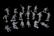 MARX WWII German Infantry D Day 19 in 10 poses playset toy soldiers Marx