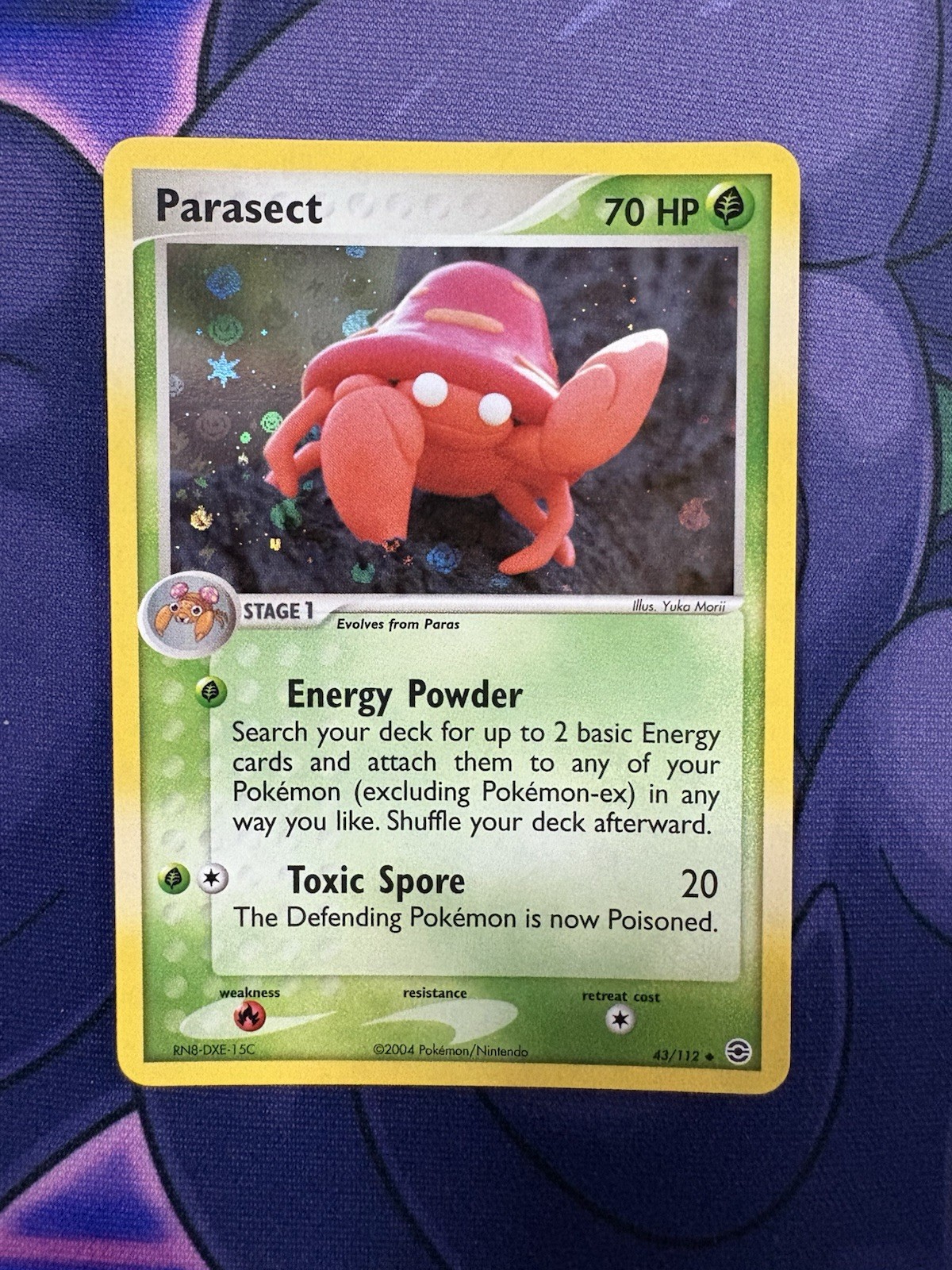 Pokémon TCG Parasect 43/112 EX FireRed & LeafGreen Reverse Holo