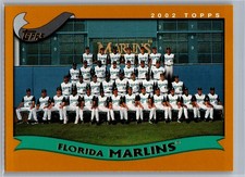 2002 Topps #652 Florida Marlins Base Team Photo
