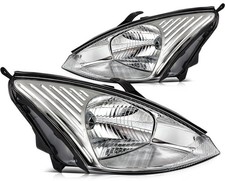 For Ford Focus 2.0l 2003-2004 Headlight Assembly Chrome Housing Pair