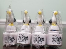 Seagull Mine Button Keychain Light Up Sound Keyboard Clicker Fidget Toy 4 Pack