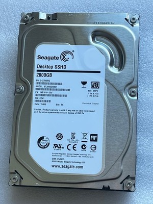Seagate Desktop SSHD 2TB  3.5-Inch 7200RPM 8GB NAND Flash SATA  ST2000DX001