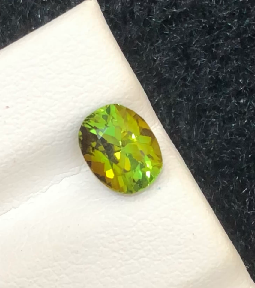 Natural Parti Sapphire 1.00 Ct – Oval Cut No Heat Sapphire – Bi-Color ...