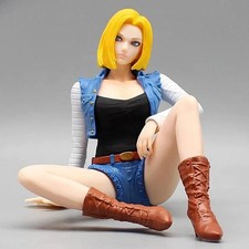 Android 18 Sexy C18 C-18 Dragon Ball Figurine Assise Anime Modèle Adulte Assise