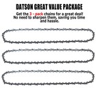 Chainsaw Chain Suit Fit For Stihl MS-311, MS-391 20 Inch Bar (3 X Chain)