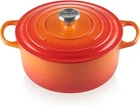 Le Creuset Cast Iron Round Casserole Dish 26 cm, 5.3 L, Volcanic, New but open,