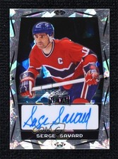 2024 Leaf Metal Legends Silver Crystals 9/10 Serge Savard #BA-SS1 Auto HOF 2po