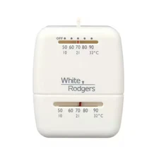 White-Rodgers 01C20 101S1 Economy Mechanical Thermostats, 1 H, 0 C, Hardwired,