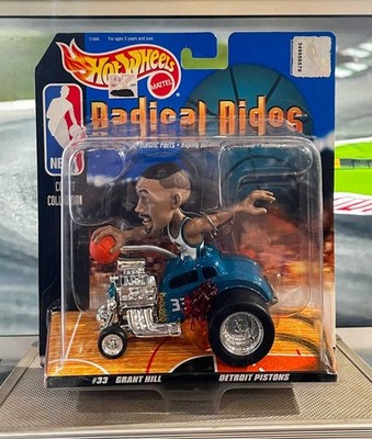 Grant Hill - Detroit Pistons - Radical Rides - Hot Wheels - ¡totalmente nuevo!
