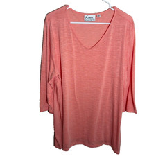 Linea by Louis DellOlio T-Shirt Womens XL V-N...