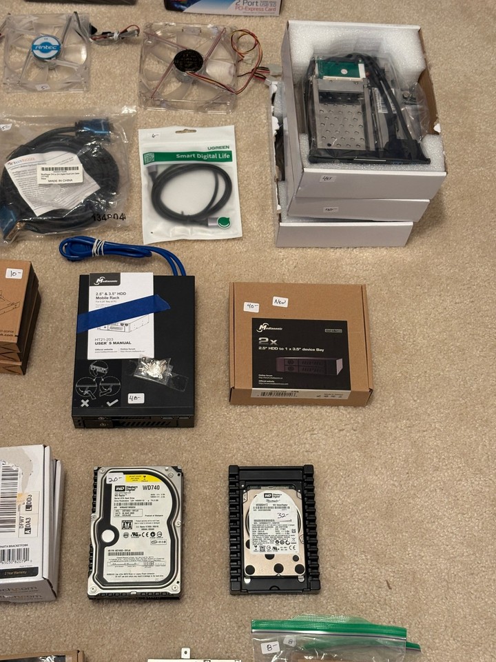Bulk Computer Components Lot – 40 Items – Perfect for PC Builders ...