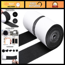 Heavy Duty Hook and Loop Tape 4.4" x 18ft, Strong Adhesive Non-Slip Grip, Double