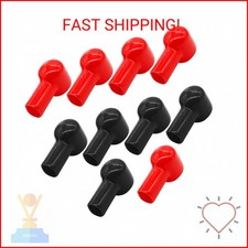 Bonsicoky 10 Pcs Battery Terminal Boots Insulating Covers Protector Cable Lug C