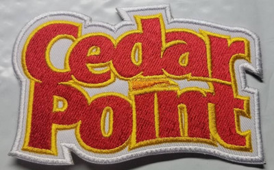 Cedar Point Erie County, Ohio red/gold Patch approx 2.5x3.75''