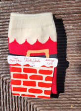 Kid Socks, Santa Claus theme, Size 7 - 8.5, 1 pair