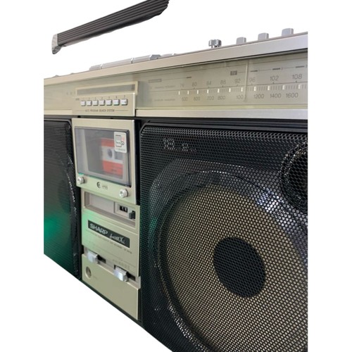 SHARP GF-505SB THE SEARCHER-XL 505 Showa Retro Radio Cassette Reproductor Usado Japón - Imagen 6 de 10