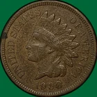1908 Indian Head Cent Extremely Fine XF Coin #39517