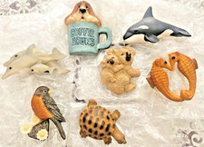 Lot  of 7 whale,dolphin,turtle,bird, dog, koala , seahorse,Animal Fridge Magnet