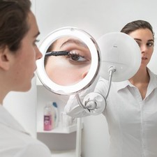 LED Magnifying Glass Mirror with Flexible Arm and Mizoo Suction Cup