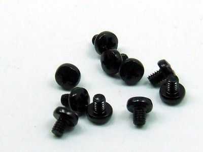 Schrauben M2.5 x 3mm Zylinder Phillips Stahl Zink Schwarz
