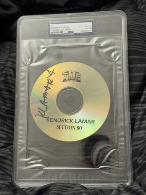 Kendrick Lamar Signed Autographed Section 80 Cd Psa/Dna Slabbed