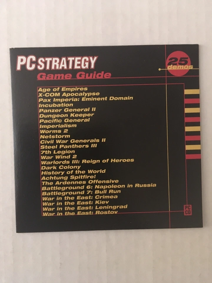 PC Strategy Game Guide 1998 Premiere Issue - Back Issue GAMER Magazine (CD-ROM) — 第 3/4 张图片