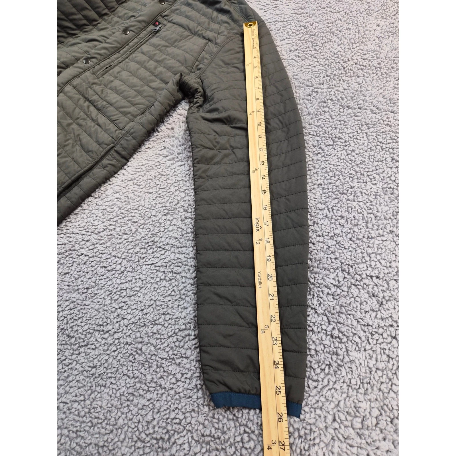 NWT Relwen Windzip Jacket Quilted Jacket Men's S Gray/Green color (1271) - product detail image 9