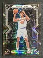 Jericho Sims 2021-22 Panini Obsidian Base Electric Etch Asia RC #196