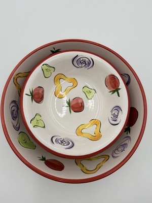 Kitchen Prep 101 Tabletops Unlimited Salad Serving 5 Piece Heavy Ceramic Set