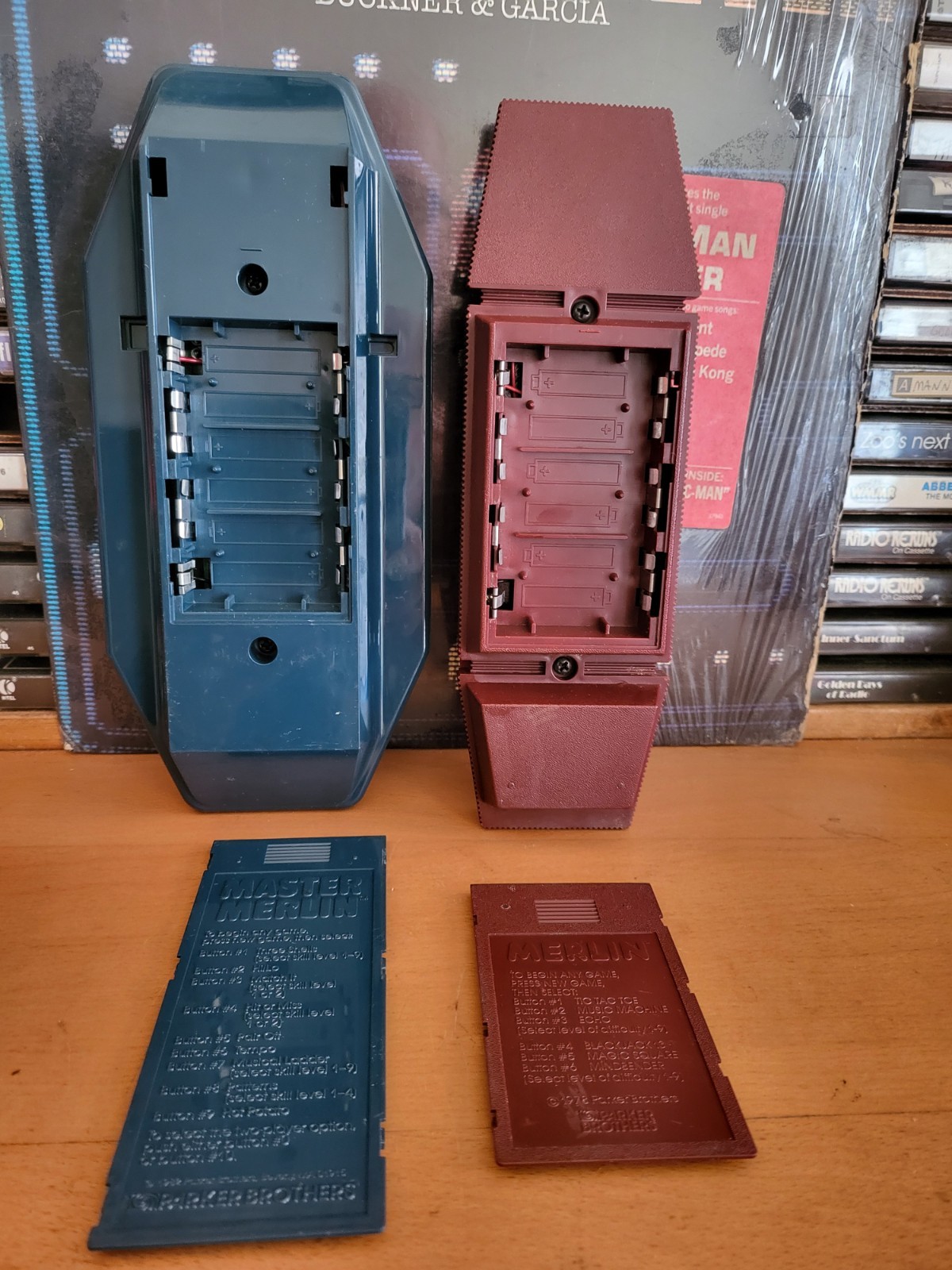 Vintage Merlin Master  and Merlin Electronic Handheld Game lot 1978 1982