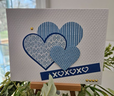 STAMPIN UP CARD KIT - HEARTS Makes 4 26.22