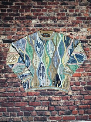 Tundra Pullover Vintage 90er Jahre Sweater 3D Knit Ähnlich Coogi Biggy 90s...