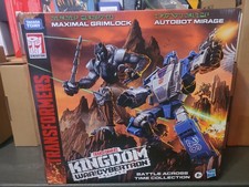 TRANSFORMERS KINGDOM WFC Mirage & Maximal Grimlock Battle Across Time MISB