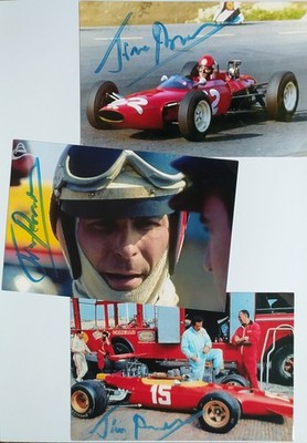 Formel 1, 3 Autogramme Tino Brambilla, Formel 1 1963, 1969