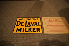 1940s Original De Laval Milker Sign NOS