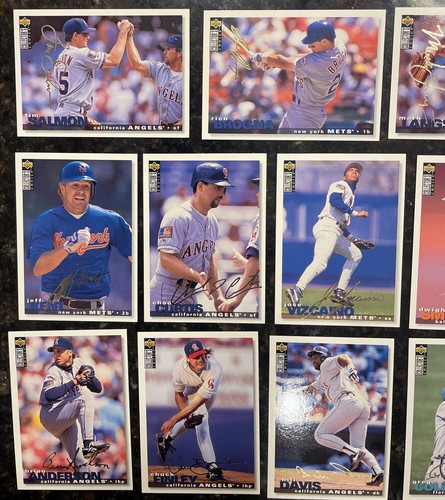 1995 UD Collector's Choice Gold Signature x16 Baseball Card Lot Salmon Kent - Picture 3 of 4