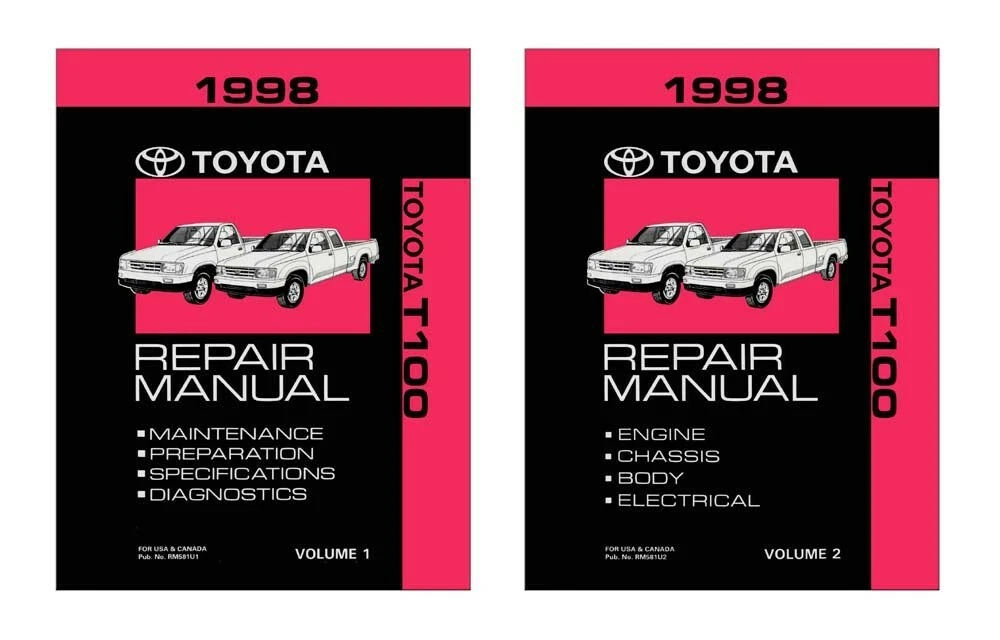 Manual De Taller Y Reparación Para Toyota T100 1997 - Incluye Motor Y Transmisión (Libro OEM)