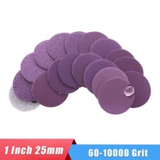 1 Inch 25mm Purple Sandpaper Wet And Dry Sanding Discs Waterproof 60-10000 Grit