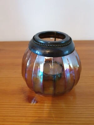 Photophore verre et métal - Photo 1/3