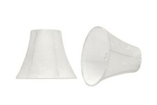 Aspen Creative 30057-2A, Bell Clip-On Chandelier Lamp Shade, Beige, 3" Top x ...