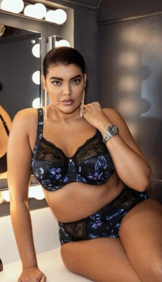 Sujetador y calzoncillo grande Elomi Morgan 36E con cable sin relleno control firme copa completa UK14 Foto 3 de 4