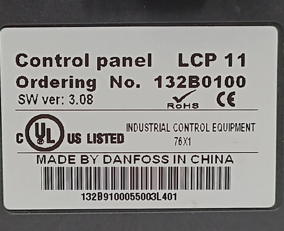 Danfoss 132B0100 VLT® Control Panel LCP 11 w/o potmeter - Bild 2 von 4