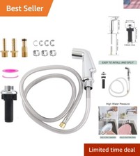 Versatile Chrome Kitchen Side Sprayer with High Water Pressure Quick Connect