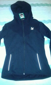 felpa puma nera zip