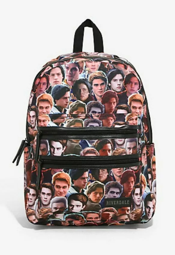 TV Show Riverdale Backpack Bag Archie Jughead Double Zipper Pocket NEW