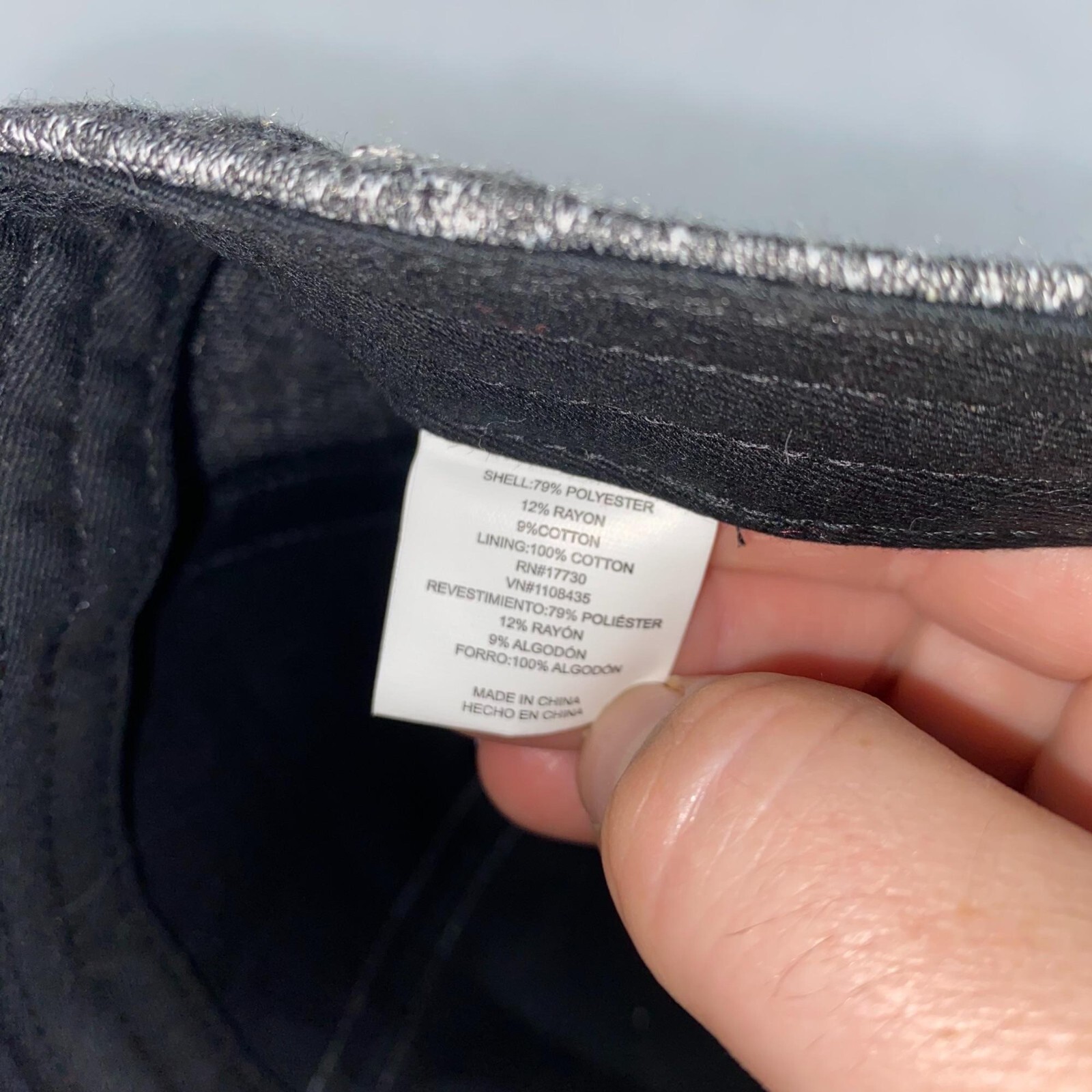 Heather Gray Adjustable Back Knit Baseball Cap - image 3