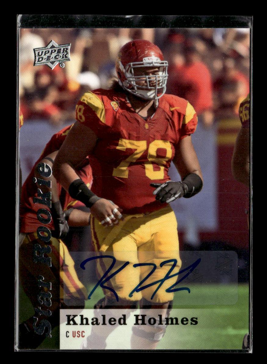 2013 Upper Deck #116 Khaled Holmes Star Rookie Autographs